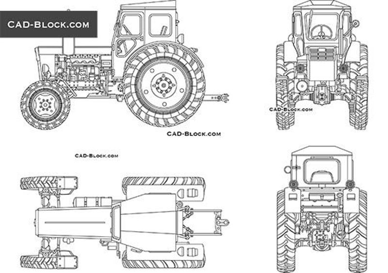 Boceto 1 - Tractor STARTRAC 26 MID ROPS